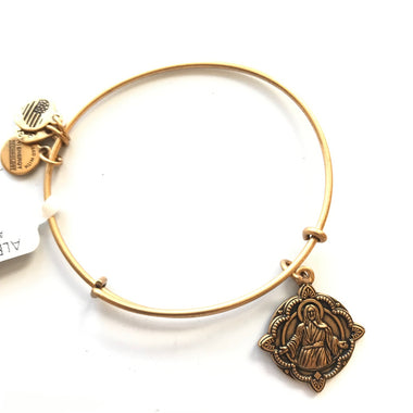 Women's Alex And Ani | Jesus Bangle Bracelet | Rose Gold
