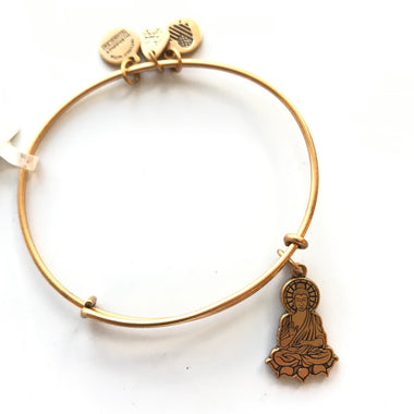 Women's Alex And Ani | Buddha II Bangle Bracelet | Rose Gold