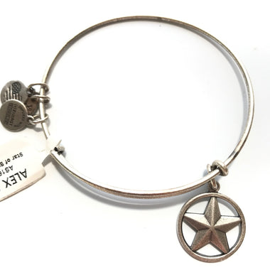 Women's Alex And Ani | Star of Strength Bangle Bracelet | Rafaelian Silver