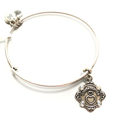 Women's Alex And Ani | I Love You Goddaughter ll Bracelet | Silver