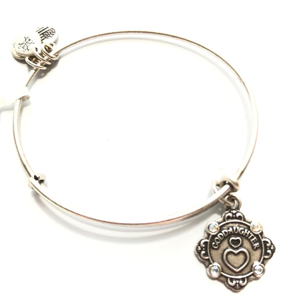 Women's Alex And Ani | I Love You Goddaughter ll Bracelet | Silver