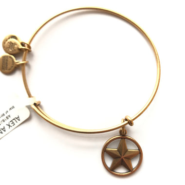Women's Alex And Ani | Star-of-Strength Bangle Bracelet | Rose Gold