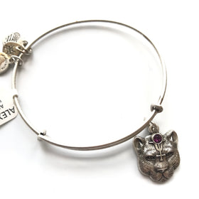 Women's Alex And Ani | Wild Heart II Bangle Bracelet | Silver