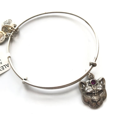 Women's Alex And Ani | Wild Heart II Bangle Bracelet | Silver