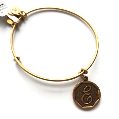 Women's Alex And Ani | Initial E Bangle Bracelet | Rose Gold