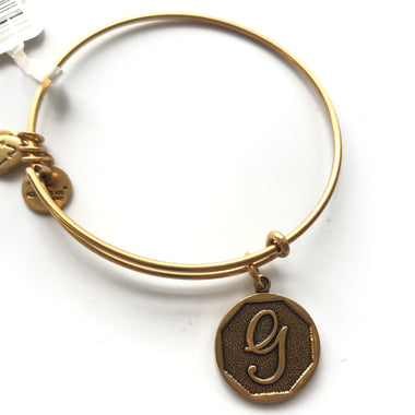 Women's Alex And Ani | Initial G Bangle Bracelet | Rose Gold