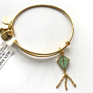 Women's Alex And Ani | Inspiration in Flight Bangle Bracelet | Green