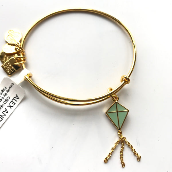 Women's Alex And Ani | Inspiration in Flight Bangle Bracelet | Green