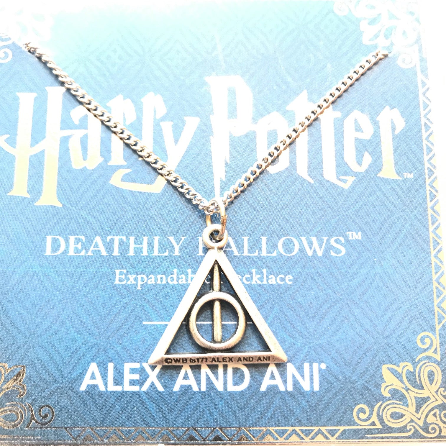 Harry Potter Sterling Silver Deathly Hallows Necklace - Walmart.com