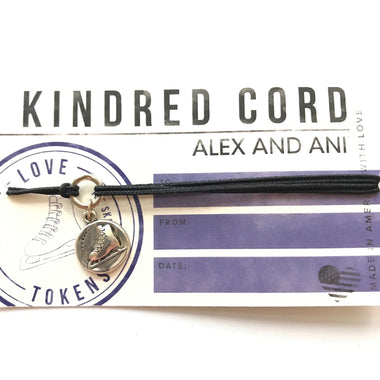 Women's Alex And Ani | Ice Skate Kindred Pull Cord Bracelet | Silver