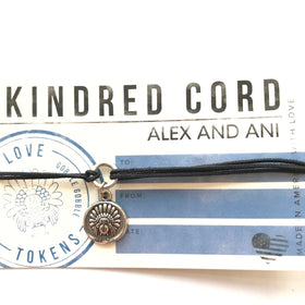 Women's Alex And Ani | Gobble Gobb Kindred Pull Cord Bracelet | Silver