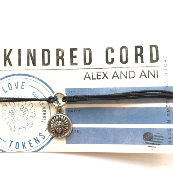 Women's Alex And Ani | Gobble Gobb Kindred Pull Cord Bracelet | Silver