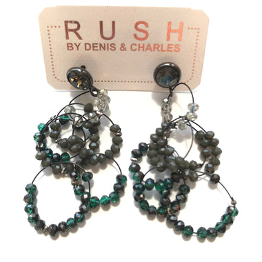 Women's RUSH by Denis & Charles | Beaded Statement Earrings on Wire