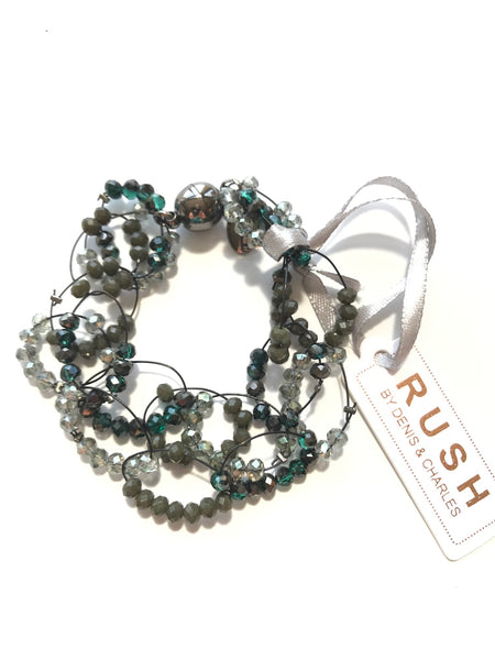 Women's RUSH by Denis & Charles | Beaded Statement Bracelet on Wire