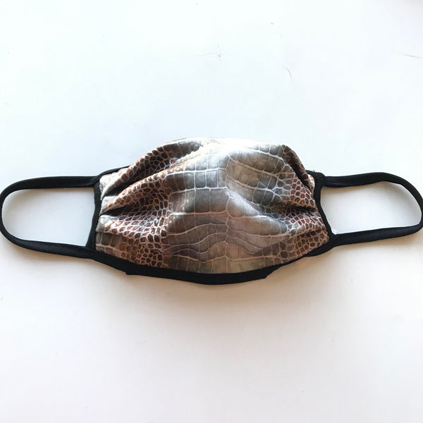 Women's Ariella USA | Adult Face Mask | Bronze Snakeskin