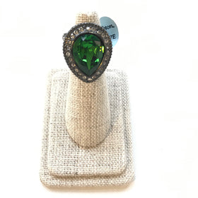 Women's Brighton | Raindrops Rhinestone Ring - Size 6 | Black