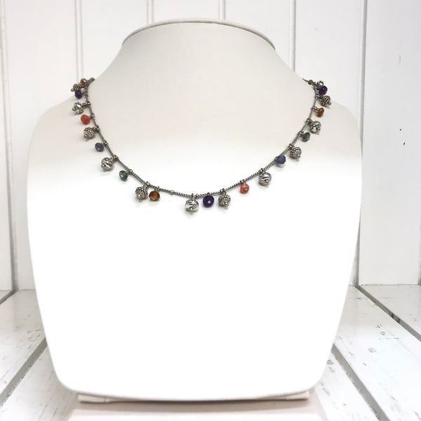 Women's Brighton | Play of Light Necklace | Silver Multi