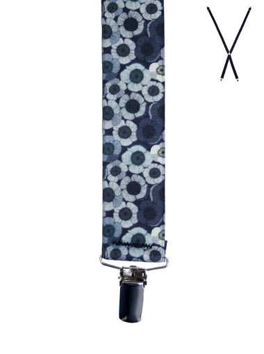 Men's Buckle 1922 | Y-Back Suspenders | Jocelyn Proust Poppy Print
