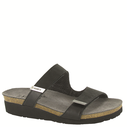 Women s Naot Jacey Two Strap Sandal Black F.L. CROOKS.COM