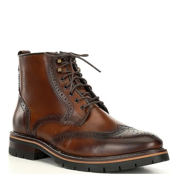 Johnston & Murphy | Cody Wingtip Zip Boot | Tan