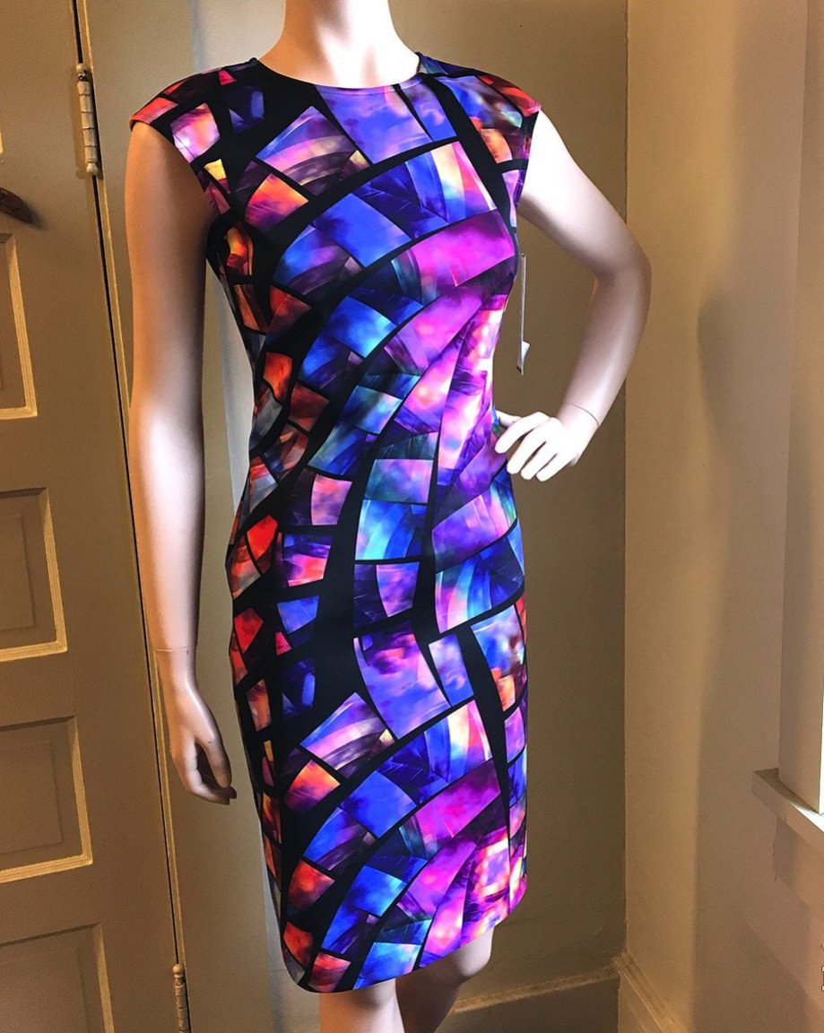 Joseph ribkoff on sale multi coloured dress