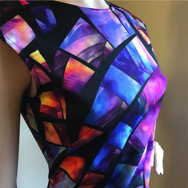 Women's Joseph Ribkoff | Stained Window Glass Dress | Multi Color