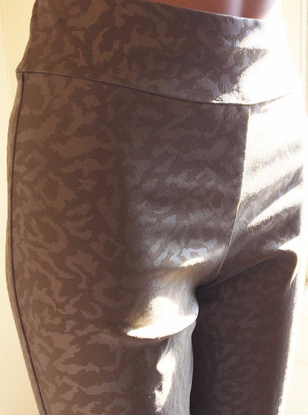 Women's Krazy Larry | 28" Ankle Pant | Taupe Cheetah - FL Crooks