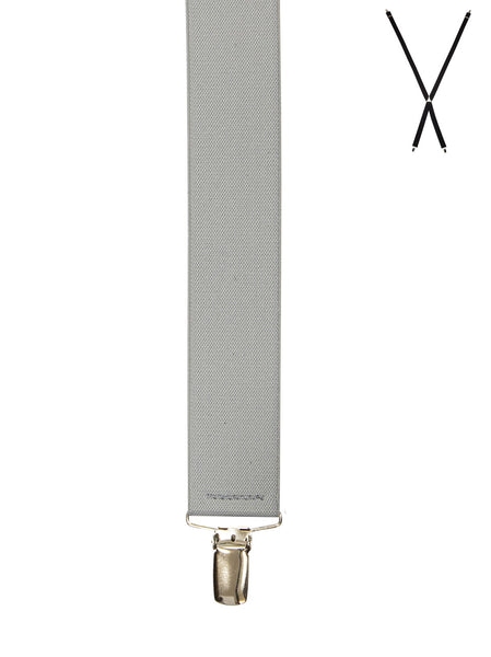 Men's Buckle 1922 | X-Back Suspenders | Plain Light Grey