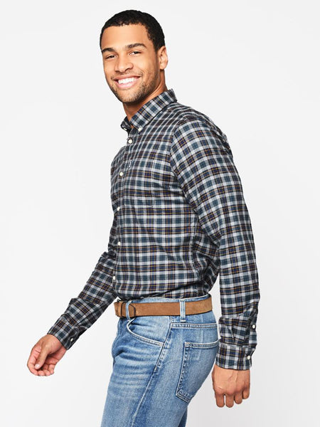 Men's Barbour | Highland Check 21 Tailored Shirt | Grey Marl