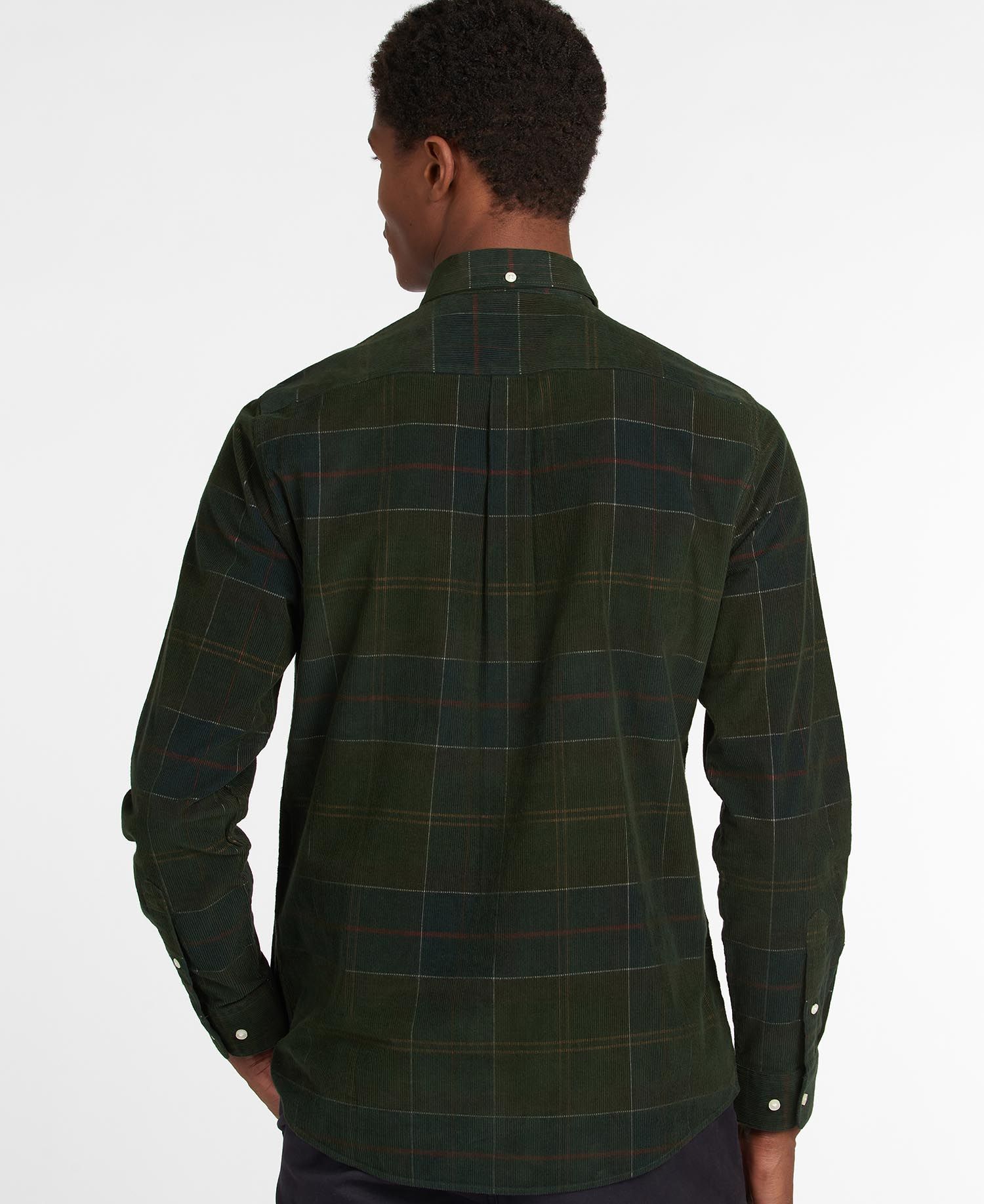 Men's Barbour | Blair Button Down Corduroy Shirt | Classic Tartan