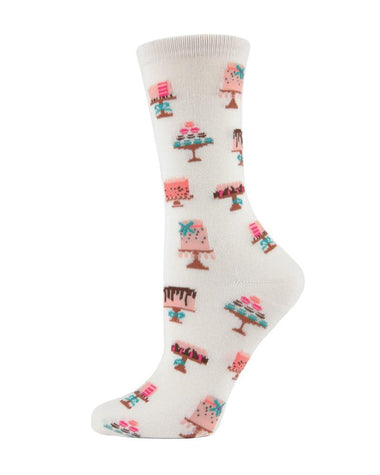 Women's MeMoi | Sweet Treats Crew Socks | Ivory