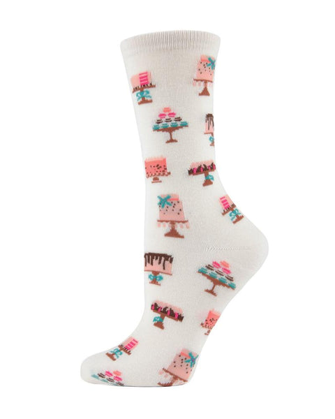 Women's MeMoi | Sweet Treats Crew Socks | Ivory
