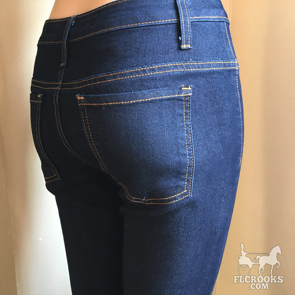 Women's Margaret M | Miracle Comfort Straight Leg Jean | Dark Indigo - FL Crooks