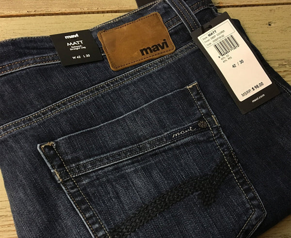Men's Mavi | Matt | Relaxed Straight Leg | Deep Cooper - FL Crooks