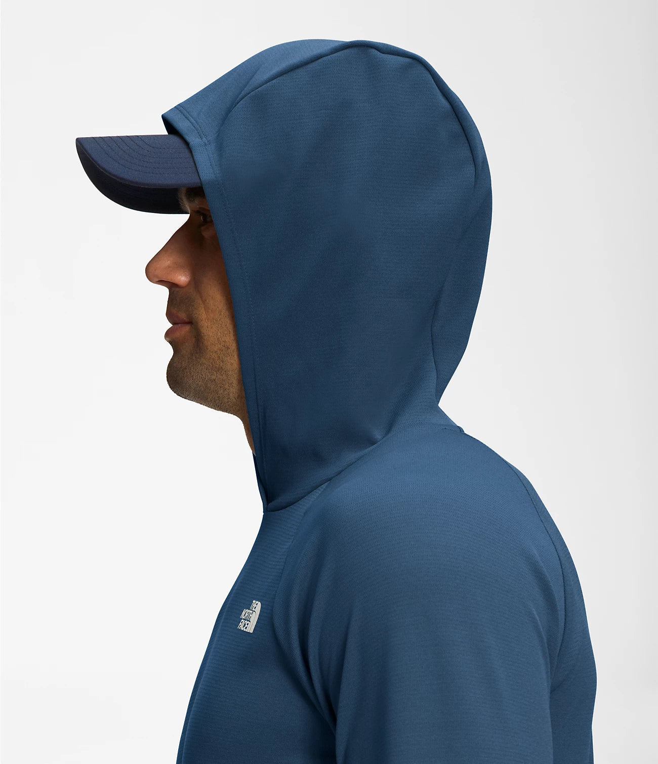 north face shady blue hoodie