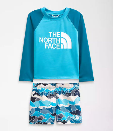 Toddler The North Face | Long Sleeve Sun Set |Banff Blue Mountain Camo