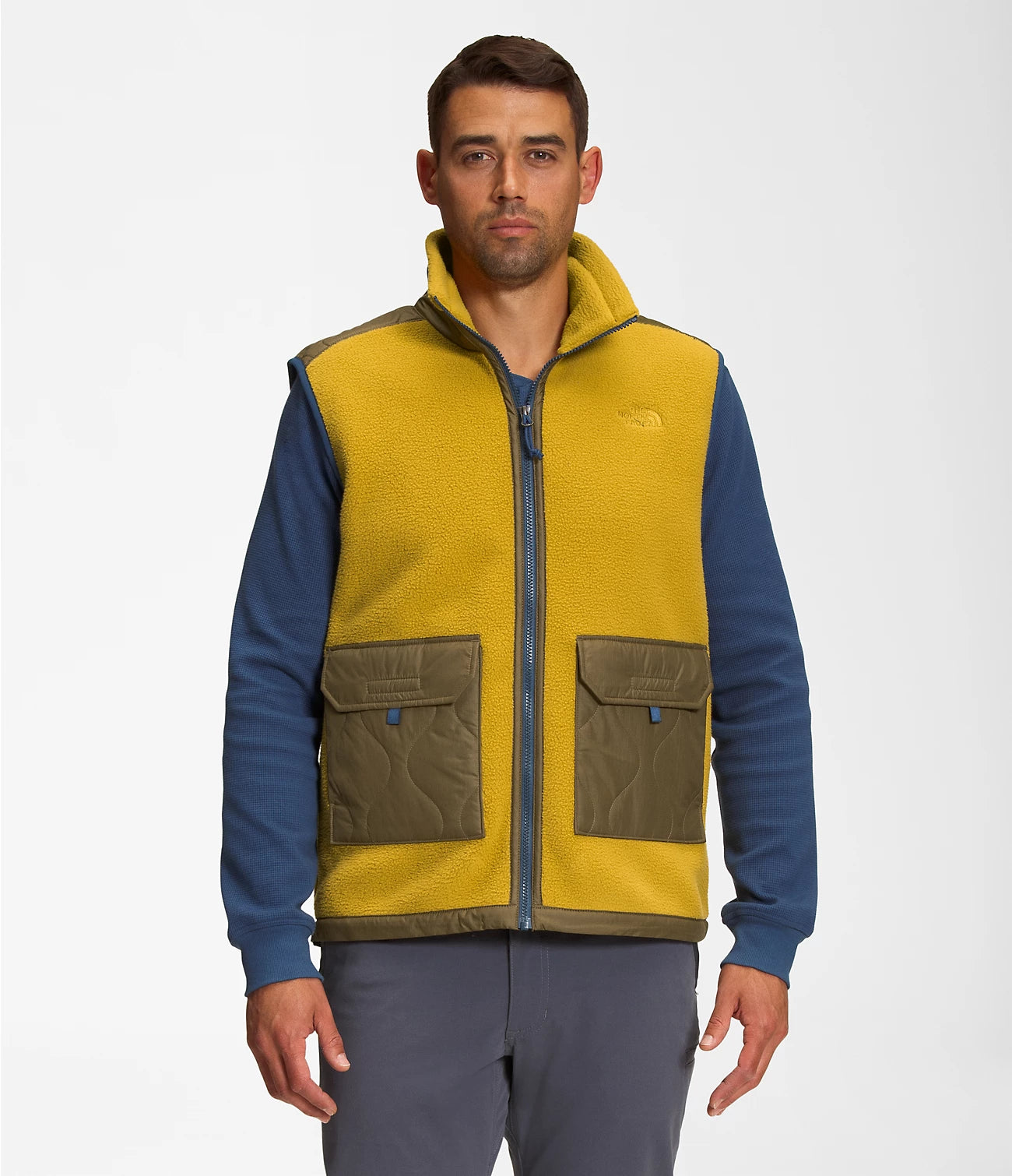 The north top face gold jacket