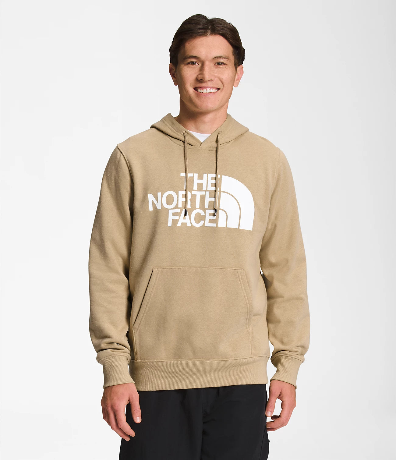 THE NORTH FACE - Men's camo print half-zip logo hoodie 