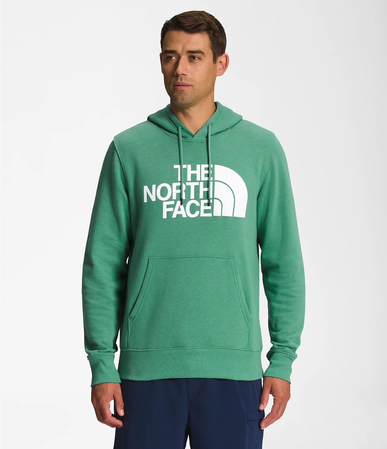 Men s The North Face Half Dome Pullover Hoodie Deep Grass
