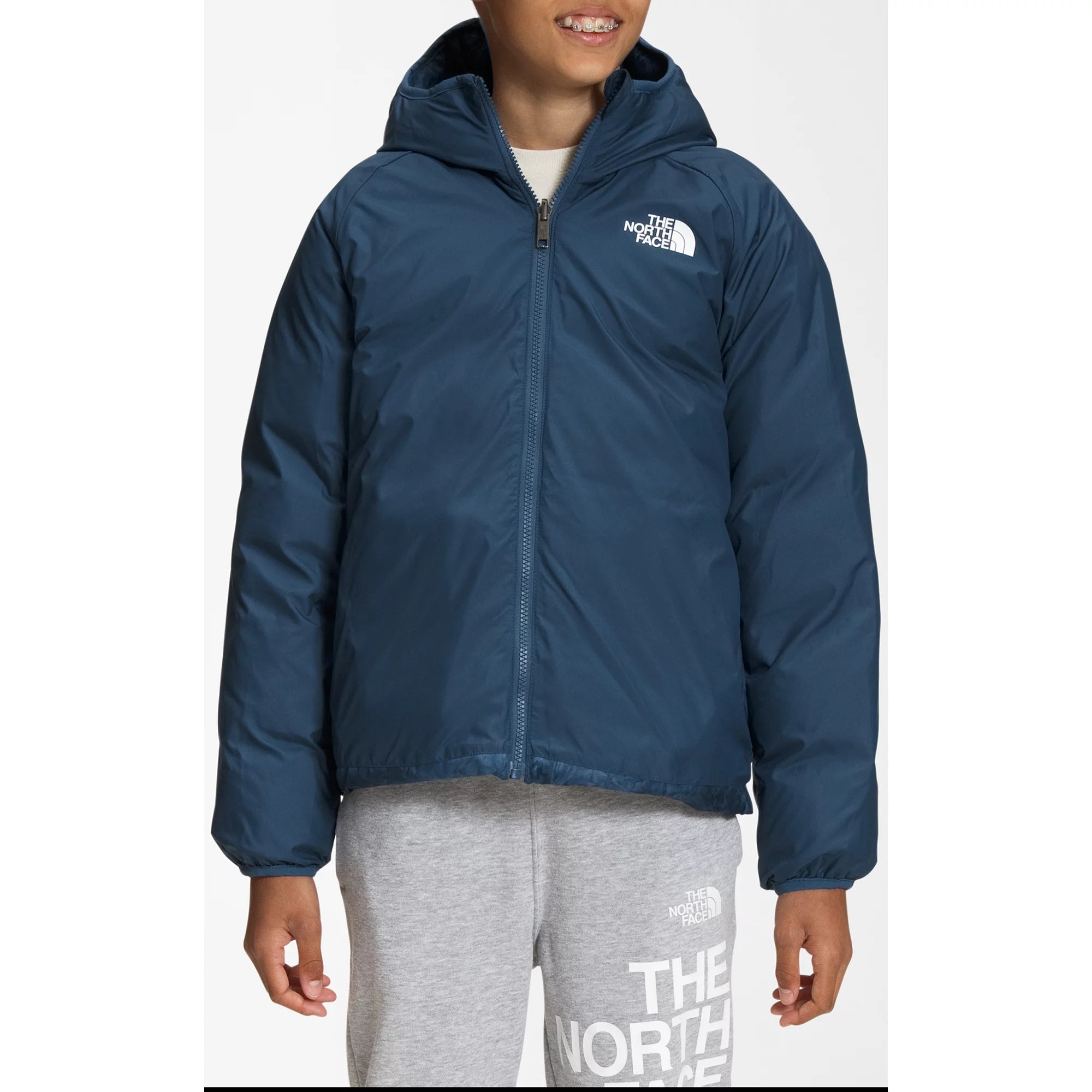 Blue camo north face jacket sales