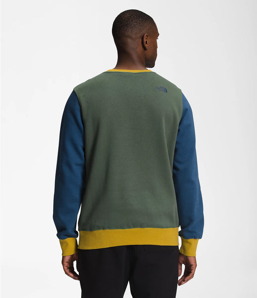 Men's The North Face | Color Block Crew | Shady Blue/Thyme