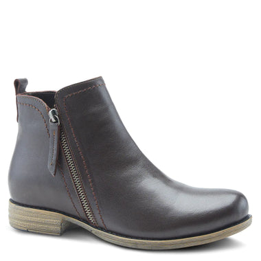 Women's Spring Step | Oziel Leather Bootie | Dark Brown