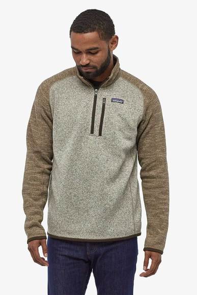 Men's Patagonia | Better Sweater Quarter Zip | Bleached Stone