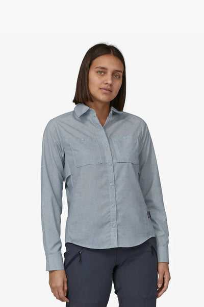 Women's Patagonia | Long Sleeve Self Guided Hiking Shirt | Steam Blue