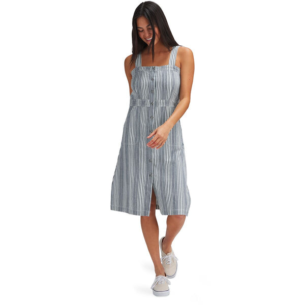Women's Kavu | Evanston Railroad Stripe Dress | Blue and White