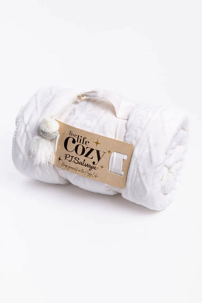 Women's P.J. Salvage | Cozy Cable Blanket | Ivory