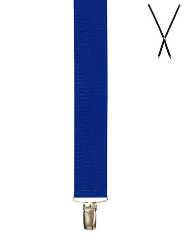 Men's Buckle 1922 | X-Back Suspenders | Plain Royal Blue