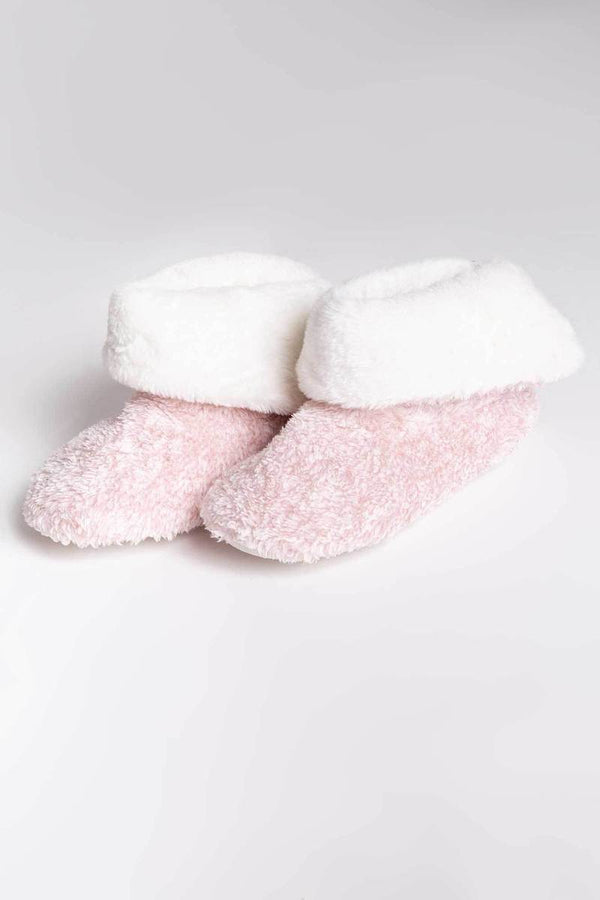 Women's PJ Salvage | Plush Bootie Slippers | Rose Quartz