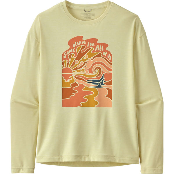 Girl's Patagonia | Capline Cool Daily T-shirt | Isla Yellow