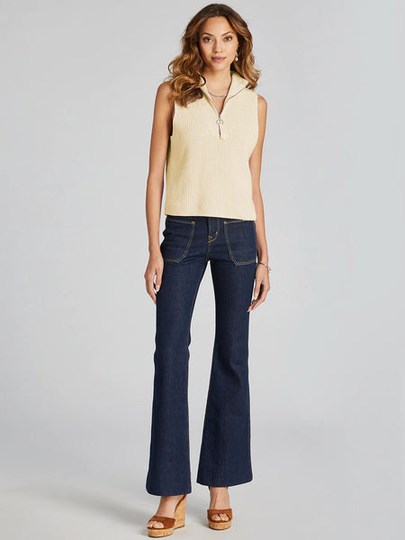 Women's 525 America | Sleeveless Half Zip Sweater | Butter